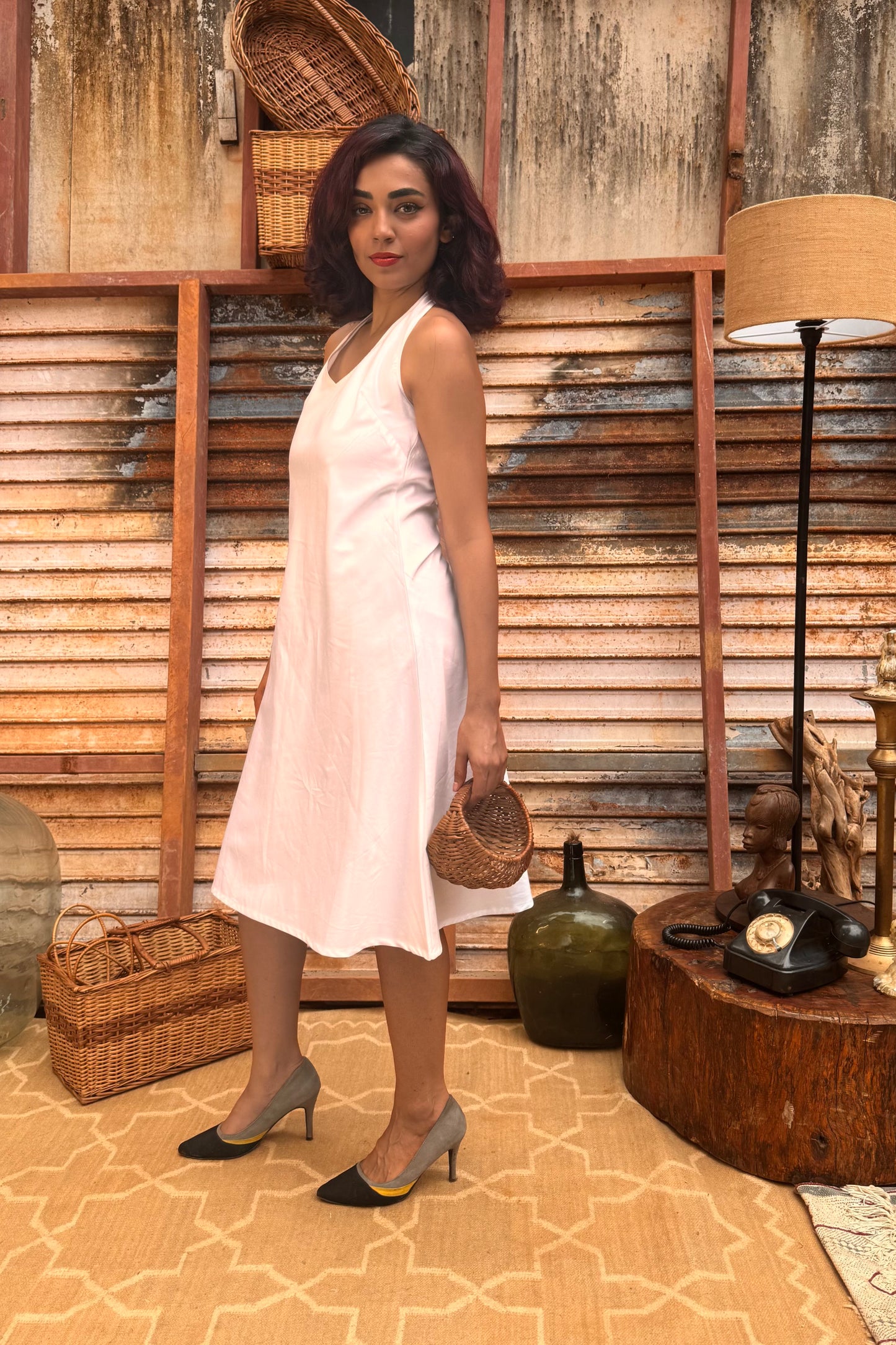A Line Racer Bloom Dress