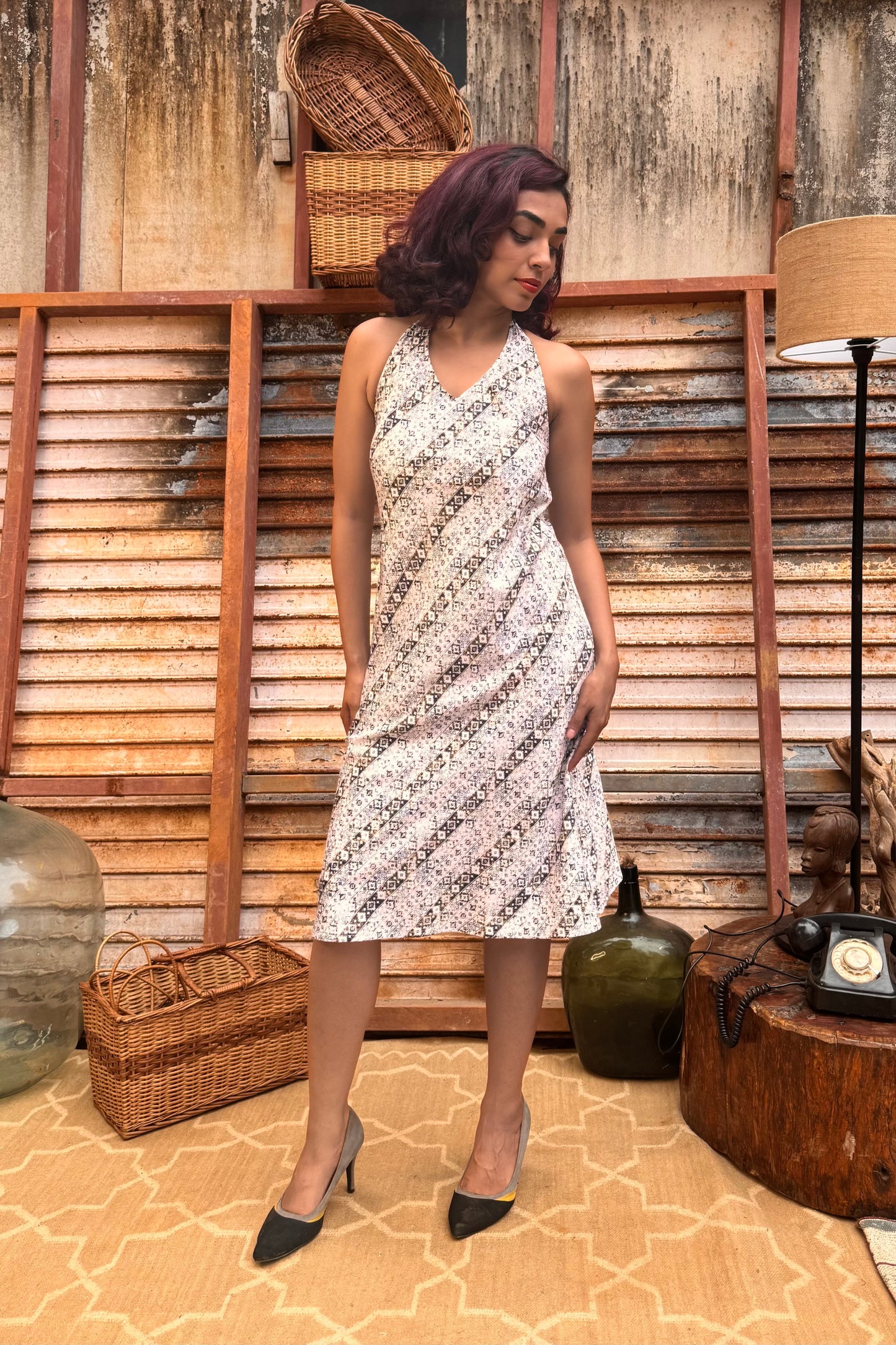 A Line Racer Bloom Dress