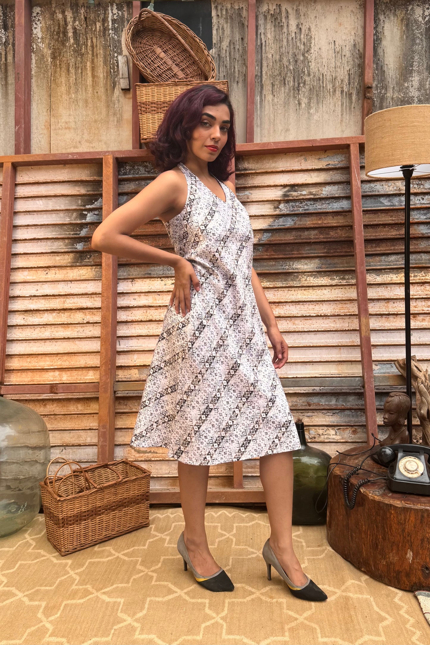 A Line Racer Bloom Dress