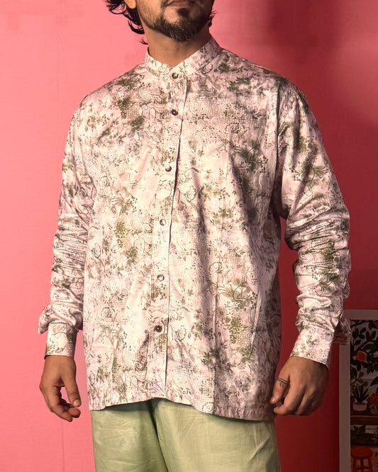 Clear Cut No Collar Shirt